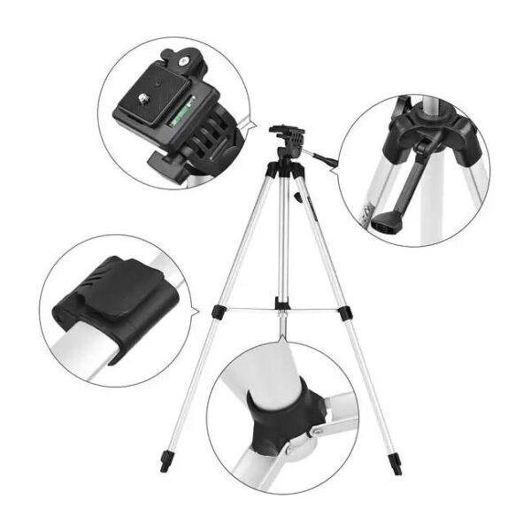 Prilagodljiv lako - Novi Stativ Stalak TRIPOD 330A za slikanje i snimanje. Kompatibilan je sa svim vrstama telefona, kamera i digitalnih fotoaparata, težine manje od 2,5 kg. Stalak je prilagođen velikom broju modela mobilnih uređaja i kamera svih proizvođača. Pouzdan je i lagan za nošenje, pa ga možete poneti gde god želite.