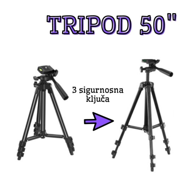 VGMagaza 10 - Profesionalni komplet za strimovanje. Specifikacija: Model: KIT-05LM Tripod 50″ Materijal: ABS, legura aluminijum Visina stativa: 15″-50″ Osjetljivost mikrofona: + 20dB Napajanje za video LED svetlo: 2 x AA baterija (nije uključena)    