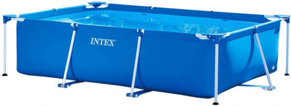 intex frame pool bazen za dvoriste sa metalnim ramom 260x160x65 cm 1409699 - Priuštite sebi i svojoj prodici rashlađivanje i prelepu zabavu pored našeg velikog dvorišnog bazena Pripremite decu za more, naučite ih da plivaju u bazenu velikih razmera Jednostavan za montažu, veoma brzo se postavlja, spreman za upotrebu za 30 minuta Napravljen od visokokvalitetnog 3-slojnog poliestera i PVC-a otpornog na probijanje Poseduje snažan i izdržljiv čelični okvir otporan na koroziju i rđu, pruža sigurnost i dugotrajno korišćenje Sadrži praktični odvodni čep koji možete spojiti na baštensko crevo prilikom ispuštanja vode Bazeni pravougaonog okvira nisu samo laki za postavljanje, već su i vrhunska zabava za celu porodicu Kapacitet vode (90%): 2282L Dimenzije okvira: 260 x 160 x 65 cm