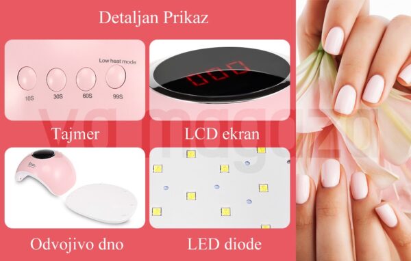 lampe za nokte 6 - UV/LED Star 5 lampa za nokte je novi i jedan od najpopularnijih proizvoda na tržištu i za cilj ima pružiti nam negovane i zdrave nokte uz efikasan manikir i pedikir koji je na profesionalnom nivou.