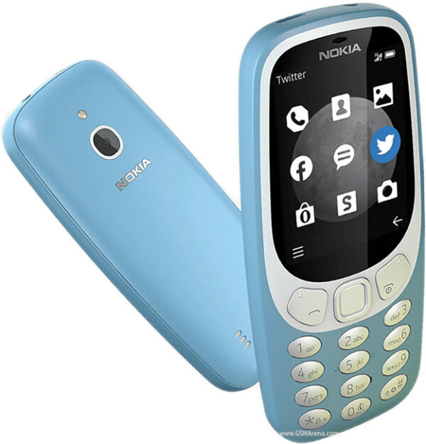 nokia 3310 3g 4 - Nokia 3310 Dual SIM Prečnik ekrana: 7,1cm Rezolucija: 320×240 piksela Prednja i zadnja kamera od 2 MP sa blicem Aktivnog korišćenje baterije do jednog dana U mirovanju drži mesec dana Opera Mini browser SD kartice do 32GB FM radio Baterija: 1500 mAh Legendarnu igricu SNAKE Audio izlaz (3,5 mm)