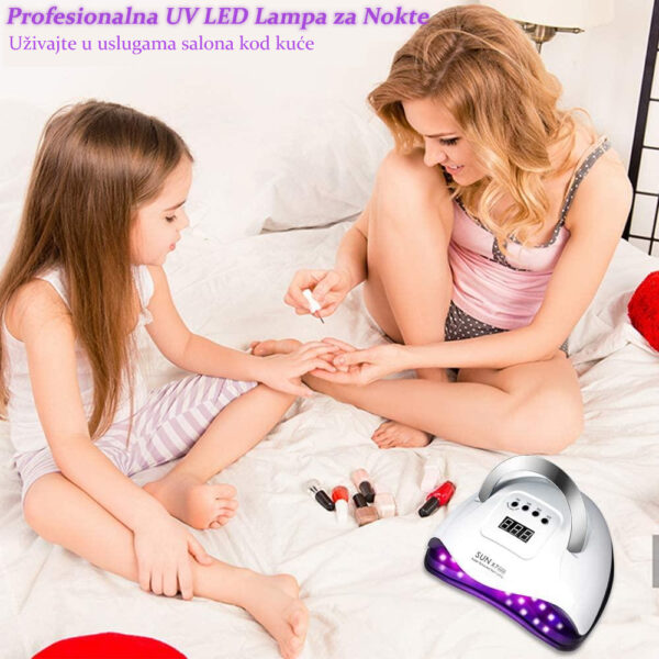 vgm15 - Nadograđena profesionalna LED Sun X7 MAX Lampa za gel nokte može skratiti vaše vreme sušenja za 80% u odnosu na druge lampe za nokte. Uštedite svoje vreme, trud i količinu novca da biste dobili sjajno iskustvo u salonskoj umetnosti noktiju bilo kada i bilo gde.