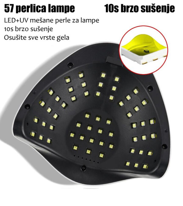 vgm5 - Nadograđena profesionalna LED Sun X7 MAX Lampa za gel nokte može skratiti vaše vreme sušenja za 80% u odnosu na druge lampe za nokte. Uštedite svoje vreme, trud i količinu novca da biste dobili sjajno iskustvo u salonskoj umetnosti noktiju bilo kada i bilo gde.