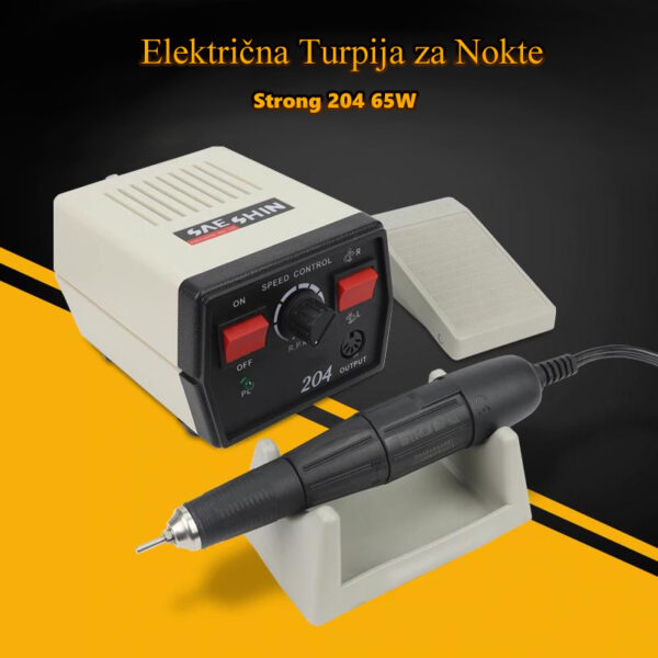 viber slika 2022 01 18 22 55 36 107 - Profesionalna električna turpija za nokte, Strong 204 35000RPM 65W, je namenjena za manikir, pedikir, skulpturu za nokte kao i druge vrste gravure.