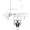Sigurnosna nadzorna kamera za zatvoren i otvoren prostor – V380 Pro CCTV / WiFi / 1080P sa noćnim režimom - Image 7