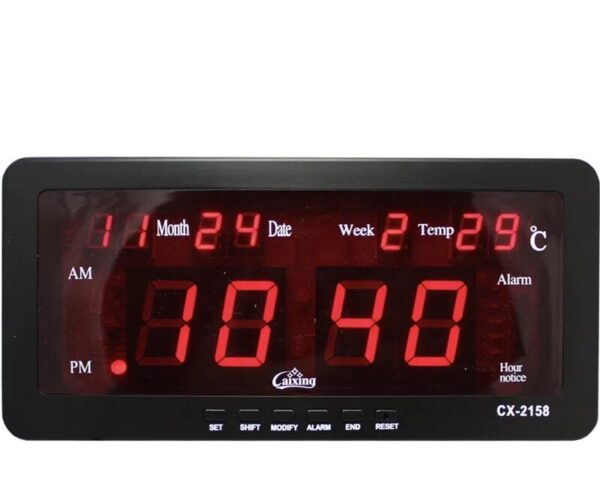 webp 69563389 - Odličan digitalni led sat koji pokazuje vreme, datim, temperaturu u prostoriji Može se programirati i alarm za buđenje Dobija se adapter za napon od 220V, ali u adapter za kola(upaljač) 12V Dimenzije sata: 21,5 x 10cm, debljina 3cm
