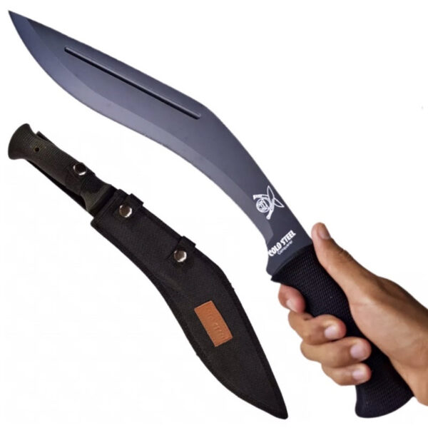 069e8fae8e236f5c25081cd15e68d1c4 - Cold Steel Kukri maceta za kampovanjeGumirana drska odlicno lezi u ruciU kompletu sa futrolom za nosenjeUkupna dužina 45cmSecivo duzine 28cmDebljina seciva u ledjima oko 3mm