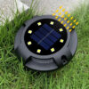 Solarne disk lampe za dvoriste i bastu sa 8 led dioda i bocnim osvetljenjem - Image 4