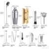 Set za pravljenje koktela, koktel set Inox – Set za pravljenje koktela, koktel set Inox - Image 3