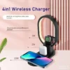 Bezicni punjac 4u1 i nocna lampa za Telefon,  Sat, Slusalice – Bezicni punjac 4u1 i nocna lampa za Telefon,  Sat, Slusalice - Image 3