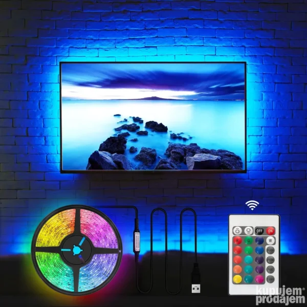 159074981 6547fc48d7e215 13919902usb led traka z 1 - USB LED RGB Traka 5M za tv monitor televizor + daljinski – USB LED RGB Traka 5M za tv monitor televizor + daljinski USB LED RGB Traka 5M za tv monitor televizor + daljinski – USB LED RGB Traka 5M za tv monitor televizor + daljinski