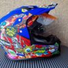 Kaciga Cross kaciga za motor sa integrisanim naocarima Plava - Image 2