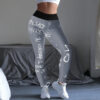 Popularne slim helanke za trening Sive - Image 2