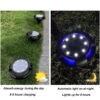 Solarne disk lampe za dvoriste i bastu sa 8 led dioda i bocnim osvetljenjem - Image 2