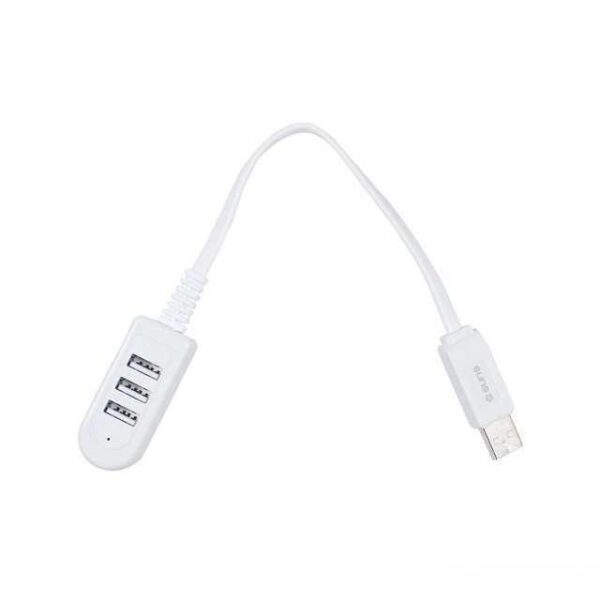 3usb ec front - Produzni kabl za sve uredjaje koji ima tri USB ulaza kako biste mogli da prikljucite ili povezete tri razlicita uredjaja. Kabl je veoma dobrog kvaliteta, dugotrajan i pogodan za sve prilike i uslove bilo da ga ponesete sa sobom ili kod kuce punite uredjaje. Kabl je dužine 1.2 metra.