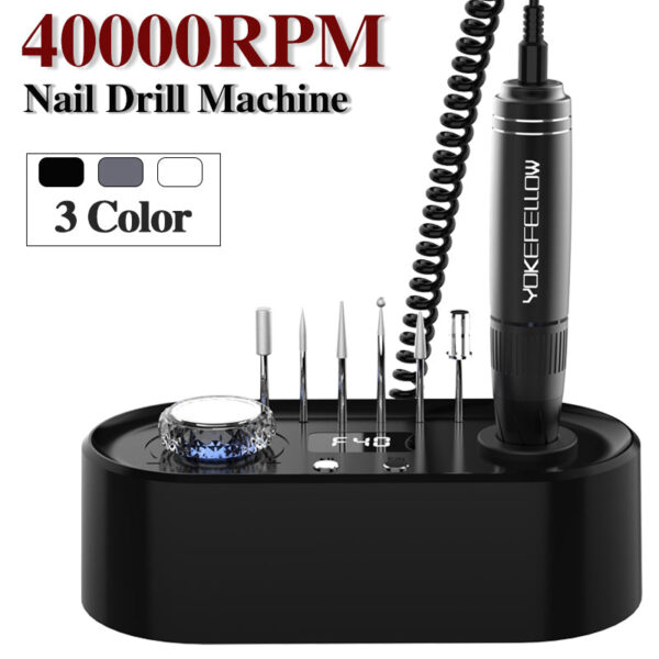 40000RPM High Speed Nail Drill Machine With LCD Display For Acrylic Nails Placement Type Professional Nail c0ba66da f33a 43db 84d3 800fadb10633 - Električna bušilica za nokte od 40000 obrtaja u minuti