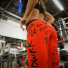 Popularne slim helanke za trening Crvene - Image 2