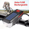 Solarna led lampa za bicikl sa sirenom - Image 2