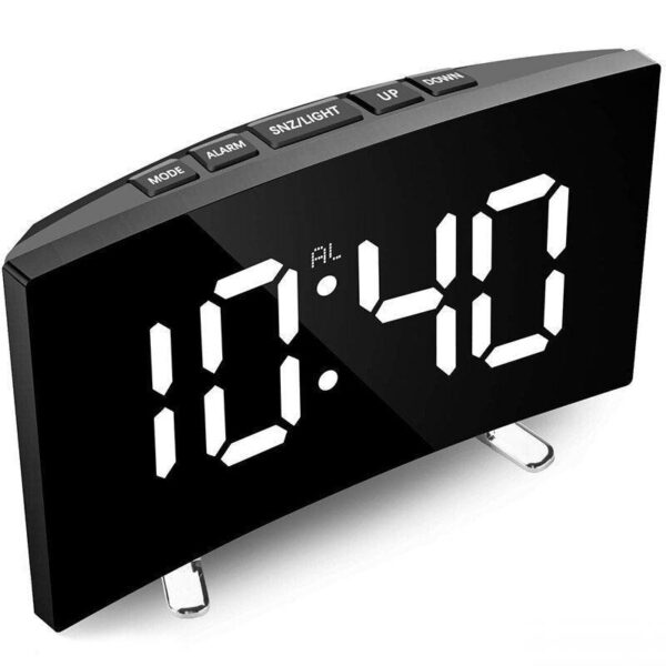 Digital Alarm Clock 7 Inch Curved Dimmable LED Sn Digital Clock for Kids Bedroom White Large - Sigurna i bezbedna kupovina. Poručivanje svim danima 00-24h. Garancija na ispravnost predmeta i povraćaj novca do 15 dana od dana kupovine. Poruči lako!!! Brzo i lako poručivanje. Pronadjite predmet koji želite na našem sajtu, slikajte ekran i posaljite nam sliku na viber. Ili poručite direktno preko sajta dodavanjem predmeta u korpu Ili na pošaljite sms sa Vašim podacima (ime, prezime,adresa za isporuku) i navedite predmet koji želite da poručite