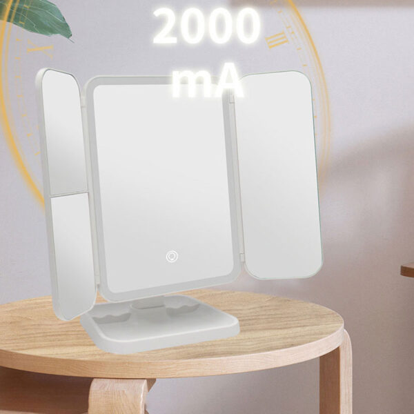 Led ogledala za sminkanje sa svjetlom smart touch 3 imgs - Superstar Led ogledalo iz 3 dela. Poseduje uvećanja x2 i x3.