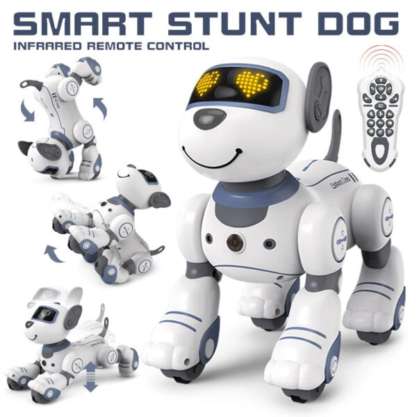 New Intelligent Robot Dog Smart Touch Sensor Interactive Funny Dog Mode Programming Action Pet Animals Chinese jpg Q90 jpg - RC robot pas je najbolji robot partner za vašu decu. Može deci doneti više smešnog sa pevanjem, plesom, hodanjem, klizanjem i interakcijom. Pored opštih funkcija, takođe izvodi vratolomije kao što je stoj na rukama