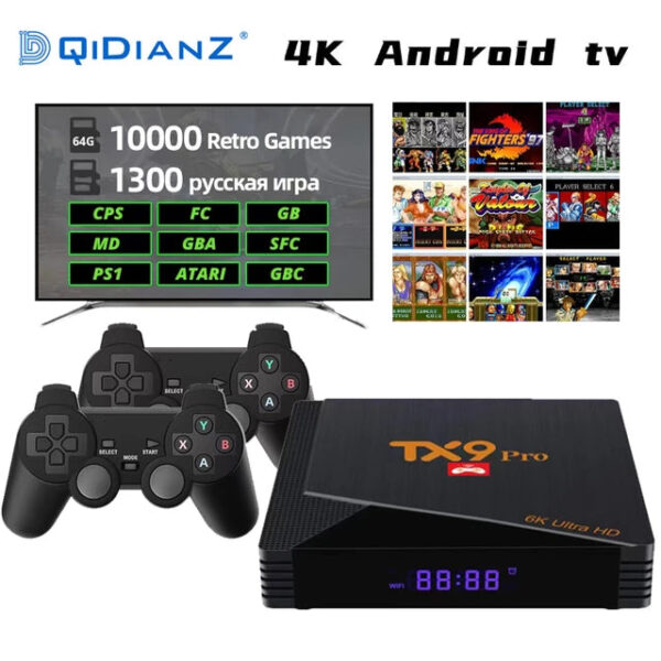 S5bc43b2339e947fdaaa5d75e185e718ak jpg 640x640Q90 jpg 619d2e15 1419 417e 8ea9 7f39f59b132a - TV Game Box Android 10.0 TV Box TKS9 Pro 6K Ultra HD wifi Media plejer 2u1 konzola Retro Android TV Game BokNovi TKS9 Pro TV Bok Android 10.0 4K Ultra HD Vifi 2.4G i 5.8G 1G RAM 8G