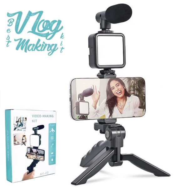 ay 49 video making vlogging kit with microphone - Komplet za pravljenje video zapisa: