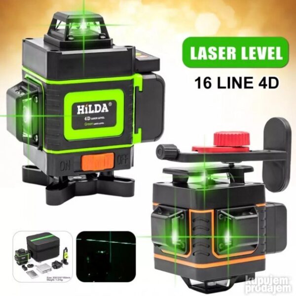 big 143932957 63729f39bb9183 130400924a85f61a 8876 4 - Novi samonivelirajući laserski nivelir HILDA 4D 360° (16 linija)