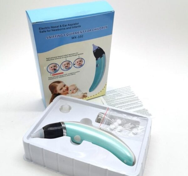 elektricni vakuum aparat za nos 520579 - Karakteristike proizvoda Otvara blokiran nos Vaše bebe na nežan način. Očistite njihove male nosiće i sprečite infekcije s našim nazalnim aspiratorom za bebe. Električni nazalni aspirator je dovoljno nežan čak i za novorođenčad.
 
Olakšava teško disanje, poboljšava dobrobit i pomaže izlečiti prehladu vašeg deteta.
Ovaj uređaj je potpuno siguran i jednostavan za upotrebu: nosni aspirator je lagan i kompaktan dizajn uklapa se u vaš dlan. Kontrola s jednim dugmetom, jednostavnim pritiskom.
 
  Svojim ultra snažnim motorom i visokokvalitetnim komponentama pumpe osigurava savršeno usisavanje za svaku veličinu nosa, a da pri tom ne povredite nežne sinuse Vašeg deteta. Veoma lako se čisti, Siguran i pouzdan.
Aparat ima tri brzine za izvlačenje.  
Karakteristike:
Punjiva baterija
Kapacitet baterije: 380mAh
Napon: 5V
Aparat sadrži 2 glave
Usb kabl u pakovanju.
</p></noscript>
</p>