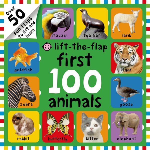 jawpifjafp - Njegova interaktivna knjiga na tabli u novoj seriji First 100 Lift-the-Flap je idealna alatka koja pomaže bebama i mališanima da nauče sve o svojim prvim životinjama.