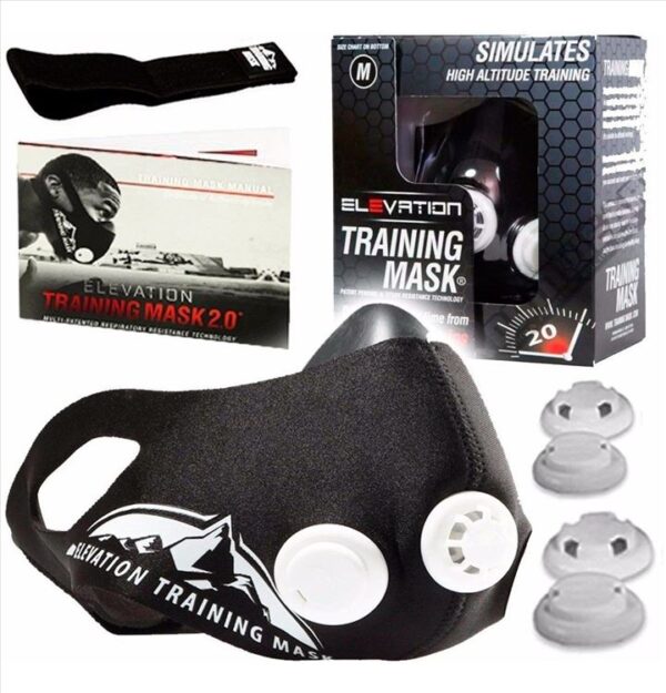 maska za trening elevation mask profi 5425635688499 71791721149 - Trening maska  je idalna za sve sportiste, kako za profesionalce tako I za pocetnike. Regulise disanje, povecava izdrzljivost pluca I kapacitet plucaMaska ima visestepeni sistem otpornosti koji smanjuje  protok vazduha kroz njihov ventilacioni system. Povecava kapacitet pluca terajuci vas da disete dublje. Visinska maska je napravljena od neoprene I silikona tako da je veoma udobna za nosenje.