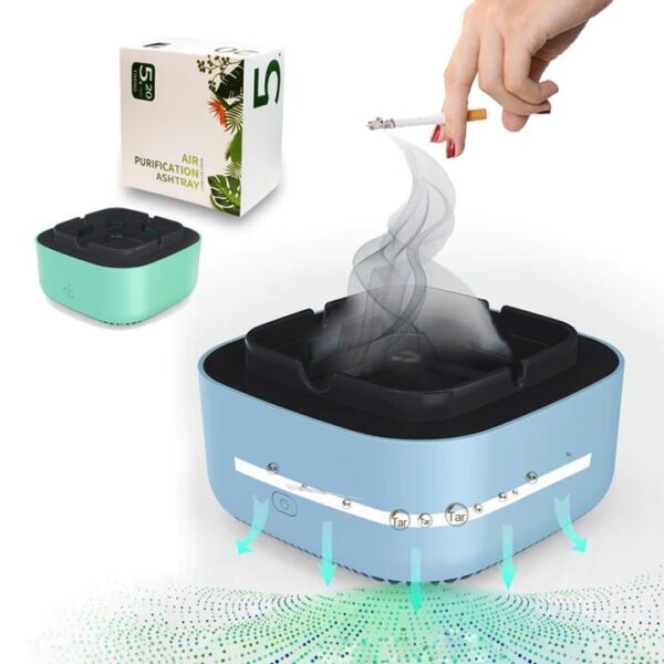 pepeljara sa preciscivacem vazduha 726054 - Ova pepeljara sa naprednom tehnologijom efikasno neutrališe dim i osigurava da vaša prostorija ostane bez neprijatnih mirisa.