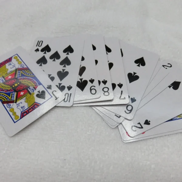 qpkflpdjkf - Svaki paket dolazi sa 2 špila igrajućih karata regularne veličine i 6 kockica.
