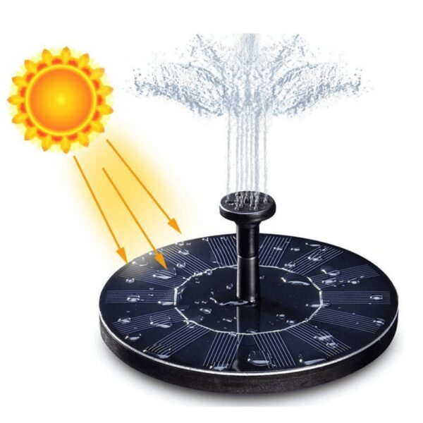 solarna fontana 261580 - Solarna fontana je šarmantna, mala i prenosna. Možete je postaviti na bilo koju vodenu površinu.