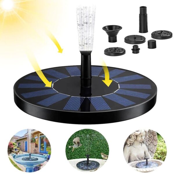 solarna fontana 715533 - Solarna fontana je šarmantna, mala i prenosna. Možete je postaviti na bilo koju vodenu površinu.