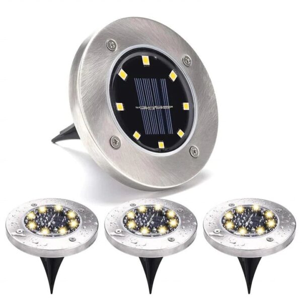 solarne bastenske ubodne lampe 4 komada 751492 - U setu dobijate 4 lampe i 4 ubodna postolja
Poseduje 4/8 LED sijalica u svakoj lampi