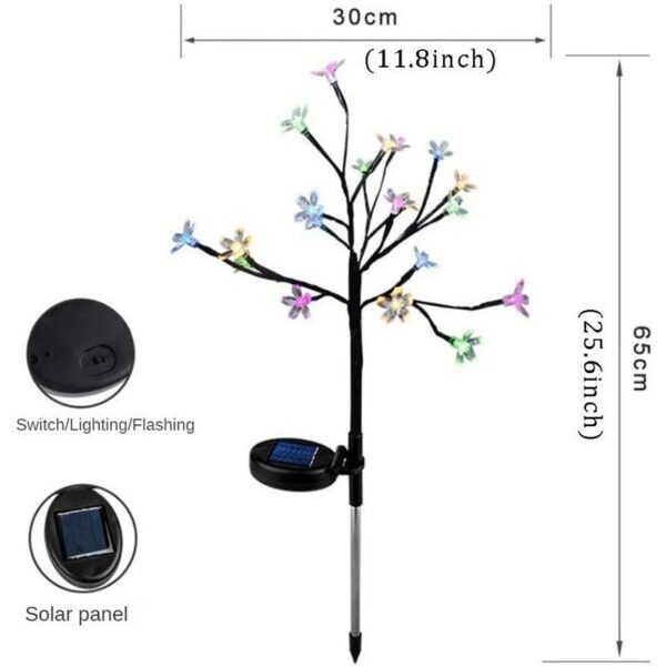 solarno led drvce tresnja 829397 - U SETU DOLAZE DVA KOMADA