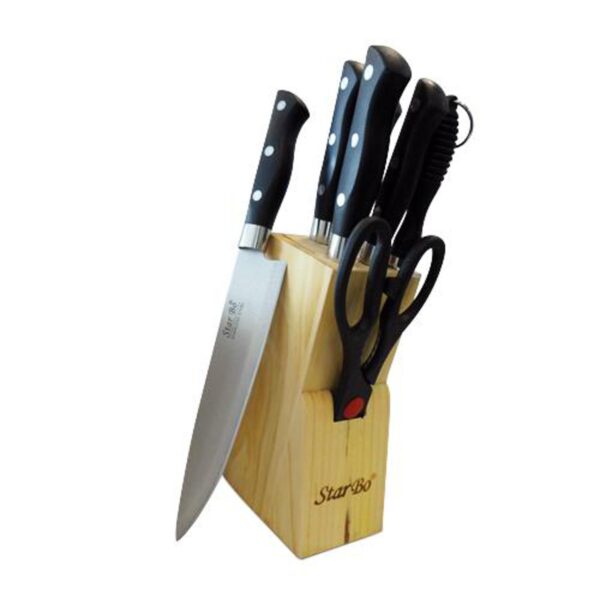 wpoegkijgg - Set sadrži : noževe, oštrenje noževa i makaze.