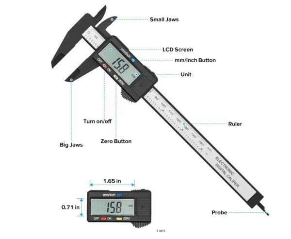 Digitalni subler - Digitalni šubler Dužina merenja je od 0 do 150mm ( 0 – 6 incha ) Može da meri u milimetrima ili inčima Preciznost je 0.01mm Merenje unutrašnjih i spoljašnih mera U paketu se dobija: Šubler ( nonijus ) visoke preciznosti Baterija koja traje izuzetno dugo Porucivanje na broj: 064/333-26-26 Poziv/SMS Ako želite da vam pošaljemo predmet, potrebni su sledeci podaci: -Ime i prezime, -Ulica i broj, -Mesto i poštanski broj, -Broj telefona za kontakt