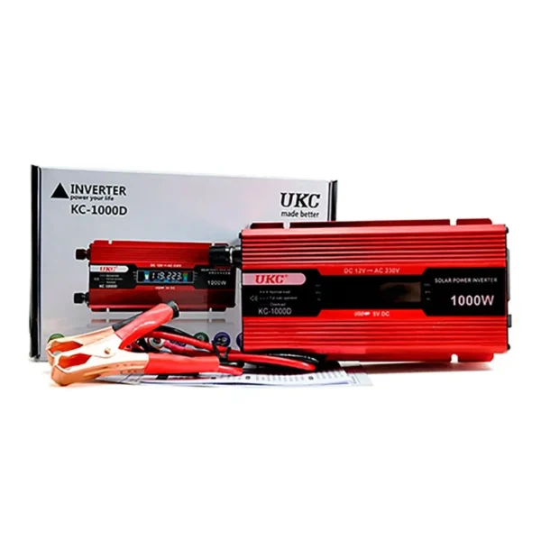 Inverter 1000w3 - Uređaj pretvara 12v iz izvora istosmerne struje u 230v izmenične. Na taj je način moguće koristiti gotovo svaki uređaj na bilo kojem mestu jer imate izvor izmenične struje od 230v.