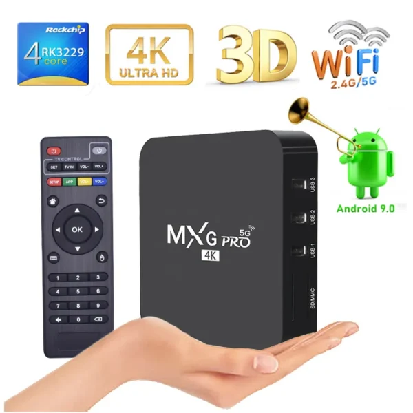 MXQ4KPRO4 - Pretvorite Vaš Tv u Smart Tv pomoću ovog uređaja. Gledajte filmove i serije besplatno. MXQ Pro 4K