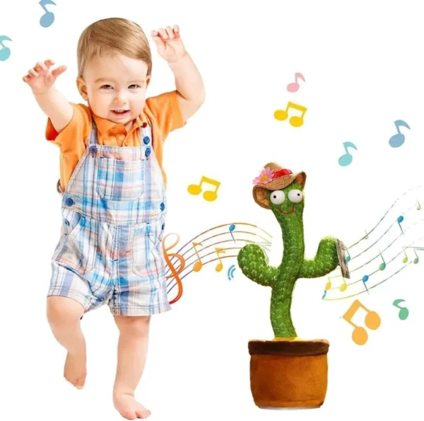 Razigrani plisani kaktus2 - Kaktus zabavna plišana igračka koja pleše i peva, pružiće Vašem detetu prijatnu i zabavnu atmosferu.