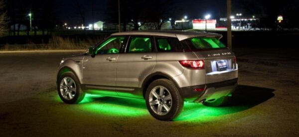 led ispod auta okshop 7 - RGB LED osvetljenje za ispod auta Auto LED svetlo se može koristiti za ukrašavanje vašeg automobila, menjajući atmosferu različitim bojama i režimima osvetljenja.