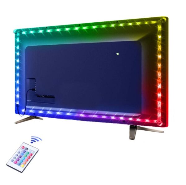 led svetlo za tv 9 - Rgb Led traka za TV se lako postavlja na TV kao pozadinsko osvetlenje RGB led traka usb pozadinsko osvetlenje za televizor racunar itd Samolepljiva Visebojna (16 boja) Usb napajanje Daljinska kontrola Duzina trake je 3m Porucivanje na broj:  Poziv/SMS Ako želite da vam pošaljemo predmet, potrebni su sledeci podaci: -Ime i prezime, -Ulica i broj, -Mesto i poštanski broj, -Broj telefona za kontakt