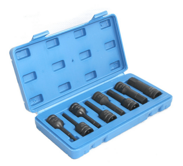 torex socket bit set min 1 - Set pištoljskih kovanih inbusa imbusa 8 komada Dimenzije 5 6 8 10 12 14 17 19