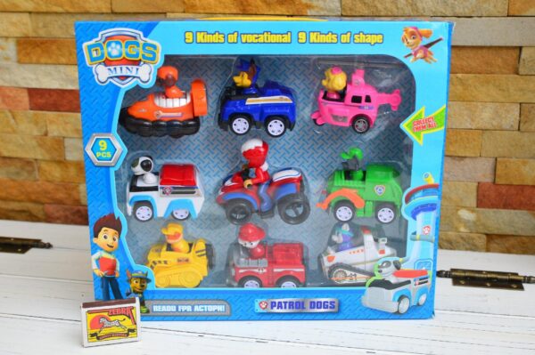 108605178 60009e8f44c9e5 02232941Pat sape mali s - Patrolne Sape sa vozilima 9 kom set Paw Patrol