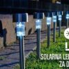 Set od 6 SOLARNIH baštenskih LED lampi