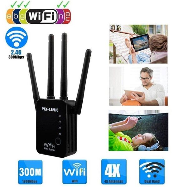 110078107 601f094b2d9b81 84710322pix link wr 16 - Pojacivac WiFi internet signala repeater ripiter 4 antene