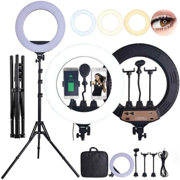 136605215 626d6a42435a86 032153191 - Ring light svetlo za slikanje sa stativom 45cm (18 inch)