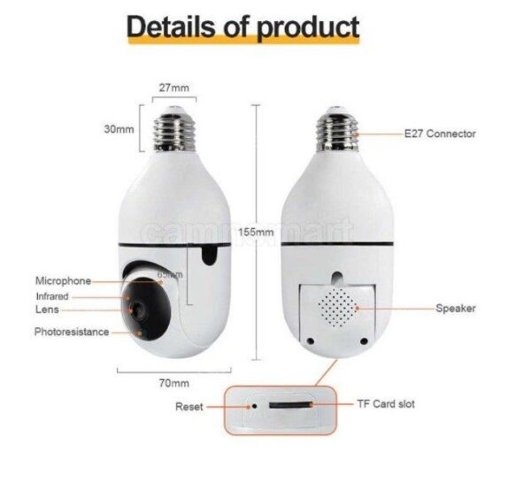 138311630 62a5e021084345 32784540kamera sijalica - Kamera sijalica WiFi IP Rotirajuca audio za sijalicno grlo